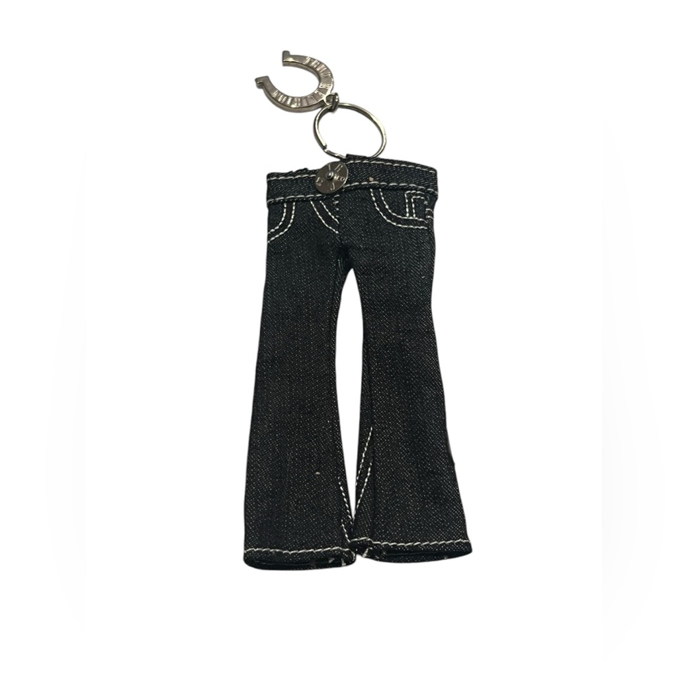 Blue Denim Jeans Key Chain